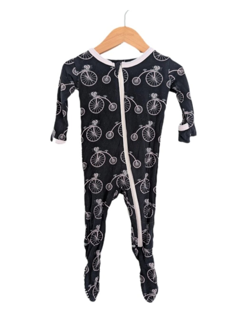 Kickee Pants Floral Bicycle Footed Bamboo Sleeper 3-6m
